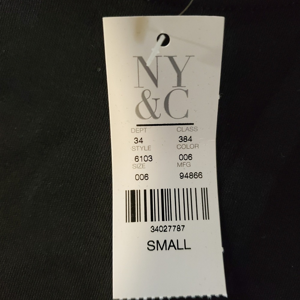 NY&C‎ NEW YORK & COMPANY Black Short Sleeve Casual Dress Size Small - Picture 5 of 8